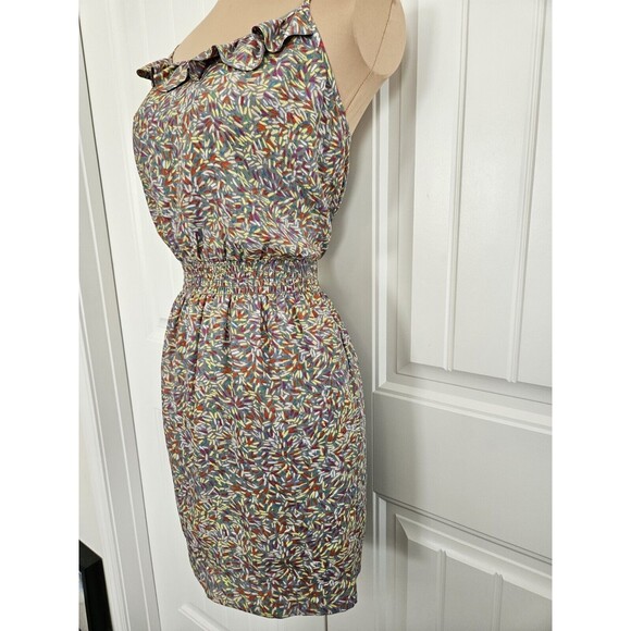 BCBGeneration Mini Sundress Multicolor Brush Strokes Size M - Picture 3 of 8